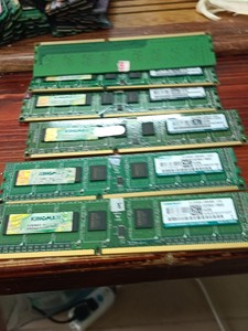 金士顿内存条DDR3-1333，DDR3-16004G拆机件