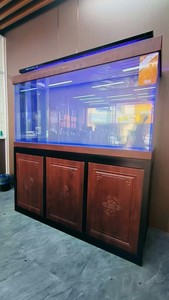 全新OBLONG欧铂龙鱼缸客厅家用带柜 落地玻璃水族箱生态免