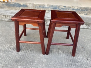 缅甸花梨木四方凳子大果紫檀餐桌凳子。高45公分，面30公分，