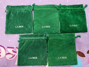 LAMER海蓝之谜丝绒袋 绒布袋束口袋购物袋小样套盒专柜赠品
