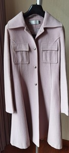 卡斯比亚羊毛大衣（羊毛70%），粉色，尺码160/88Y，闲