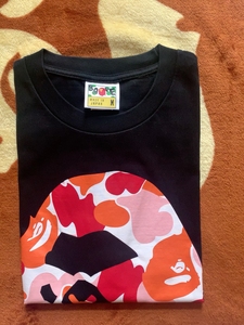 【出售】BAPE 广岛限定 迷彩猿人头 短袖 TEE T恤