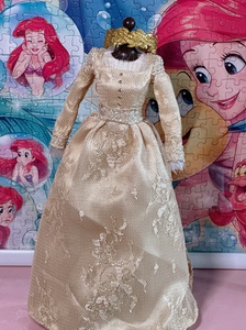 迪士尼官配娃娃衣服真人版沉睡魔咒玛琳菲森睡美人公主奥罗拉公主