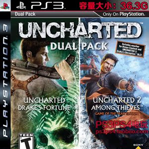 PS3正版游戏 神秘海域1+2合集 中文 完整版 数字下载版可认证