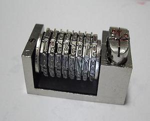 高档8位数普通铅印号码机 方箱机号码机 圆盘机号码机 平压号码机