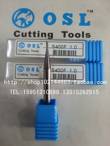 台湾七骏OSL涂层精加工立铣刀4刃铣刀S400F 1.0-20 2.0 3.0 4.0
