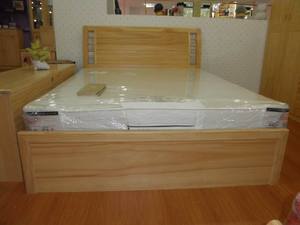 上海 永兴 家具 中式 实木床 低箱床 双人床 单人床 松木 A5型