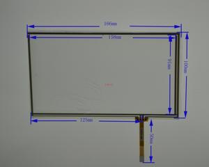 7寸四线电阻触摸屏166*100 路畅 歌乐通用车载DVD导航歌美GM2000