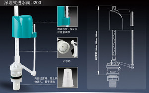 全新原米老式马桶低水位矮水箱进水箭牌法恩莎和成鹰牌通用进水阀