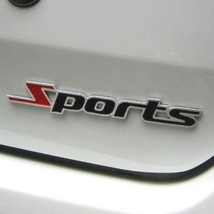 特价 全新改版 sports运动版车标 金属车贴尾标 侧标汽车改装用品