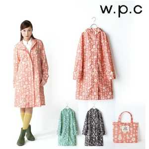 日本  超轻薄 樱花小花纹 雨衣女装雨披学生上班旅游 wpc 包邮