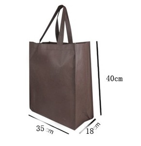 加大号空白卡其色深咖啡色无纺布环保袋现货 大容量袋子多种尺寸