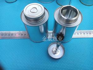 金属空罐 马口铁罐 化工胶水油漆罐 白铁罐 200毫升瓶 瓶盖带刷子