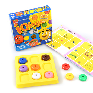 正版nibobo新逻辑定位棋60题IQ LOGIC外销儿童益智力玩具九色游戏