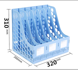 六联文件筐办公文件架资料整理夹收纳文件栏文件框6格六合一组装