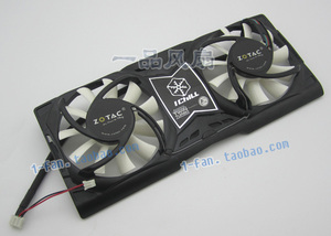 索泰GTS250 N9800GTX+512D3首发纪念版显卡风扇 全新AC 双风扇