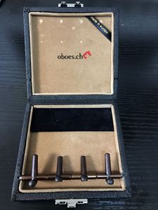 oboes.ch  巴松哨片盒   四只装 （羊羔皮）