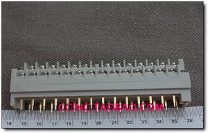 原装SCED 28P接线柱10A镀金双排错位端子栅栏可拔插28位TP762PH