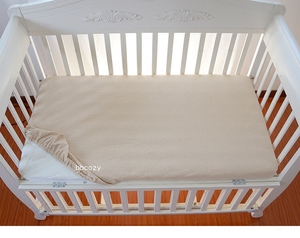 婴儿床笠单件秋冬纯棉有机彩棉宝宝全棉针织儿童拼接床单罩定做