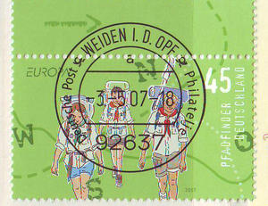 Y283-200-德国2007欧罗巴：童子军运动百年1全（盖销原胶）