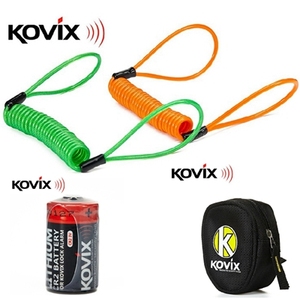 香港KOVIX系列摩托车报警碟刹碟锁专用锂电池 锁包 提醒绳原装