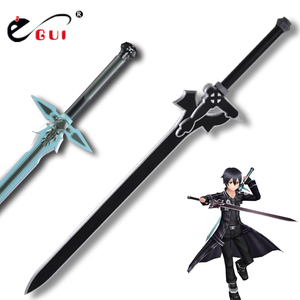 EGUI刀剑神域武器桐人黑剑阐释者COS道具逐暗者剑影视兵器PU材质