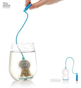 Tea diver可爱潜水员茶包茶漏 创意滤茶器 硅胶泡茶器 个性礼物