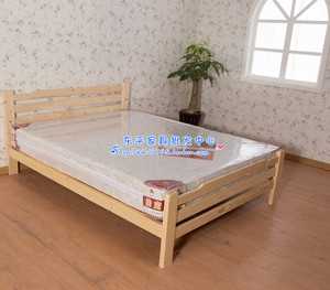 冲冠特价 环保白松木单人床 实木硬板床 架子床 平板床 多规格