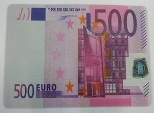 货币500元钱钞票鼠标垫 鼠标垫欧元