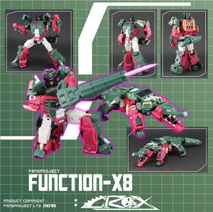 变形玩具 FPJ Function-X8 头领战士 恶龙 鳄鱼 CROX  现货特价