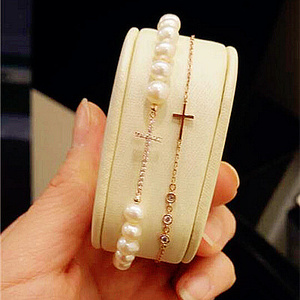 小七家代购★LLOYD韩国专柜正品 气质名媛复古经典10K金珍珠手链