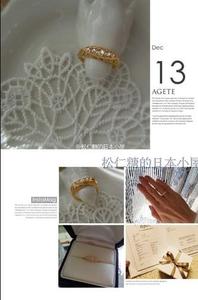 日本著名 agete No19特别定制款 K18钻石雕刻花纹戒指  附证书