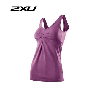 2XU Movement Tank  女款V领运动无袖背心 柔软类棉质面料