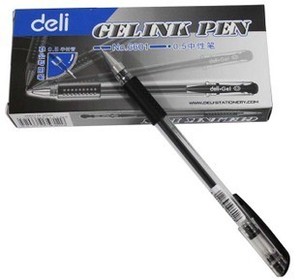 得力6601中性笔 半针管中性笔 碳素笔 0.5mm水笔 签字笔 办公文具