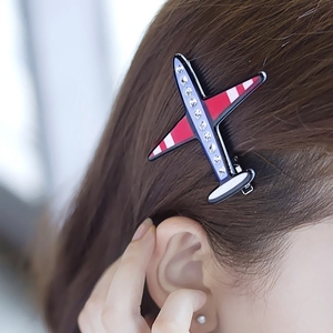 韩国进口正品发饰GRAIN de BEAUTE/AZNAVOUR飞机鸭嘴夹边夹发夹女