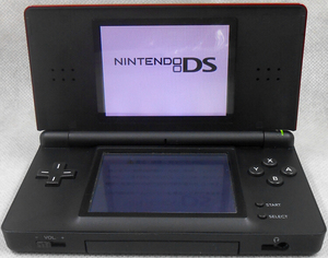 9成新 原装任天堂NDSL 红黑色游戏机NDS掌机 Nintendo NDSL非神游