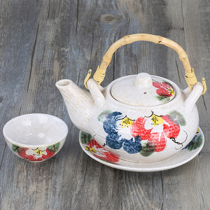 陶瓷茶壶茶杯 海鲜壶 日韩式小茶壶 鲜汤壶 个人茶具 单人茶壶瓷