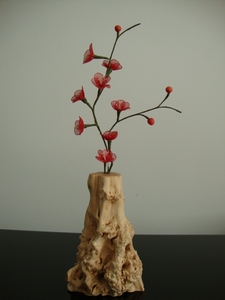 【阿迷根艺】云南红河根雕根艺木艺  车山子木自然摆件 随形花瓶
