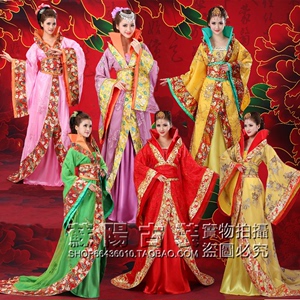 贵妃装古装唐朝皇后李玉刚反串服装中式婚礼新娘服装改良汉服写真