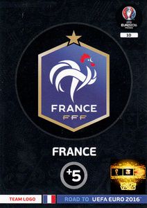 帕尼尼panini 2016欧洲杯（预热）球星卡 队徽 法国 10