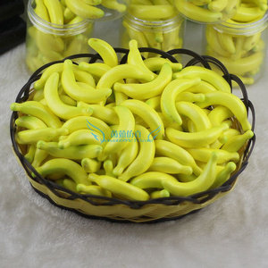 仿真水果蔬菜面包 小号香蕉 假香蕉模型 幼教装饰品 油瓶水果