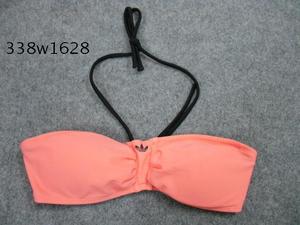 正品阿迪达斯Adidas 女泳衣  粉红色  比基尼 带胸垫上衣Z34932