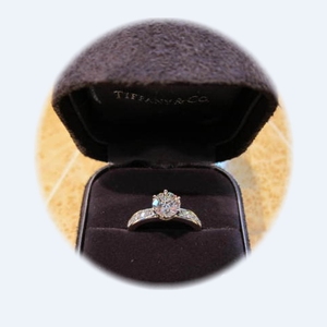 美国Tiffany正品代购channel-set 58分G色VS1净度铂金求婚钻戒指