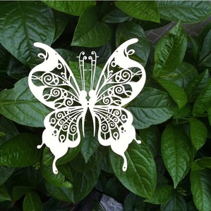 不锈钢3d立体蝴蝶 创意墙贴防水装饰品金属雕刻婚礼浪漫蝴蝶饰品