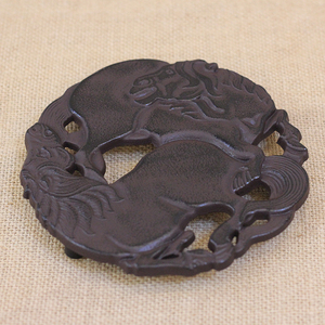 日本铁壶专用铸铁壶垫马形壶托隔热垫南部老铁壶铁茶壶配件生铁垫