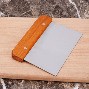 不锈钢刮板红木面粉刮刀切面刀黄油刀蛋糕刮板奶油抹刀烘焙工具