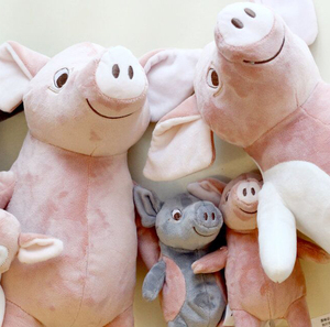 科诺利猪粉红猪迷你猪萌萌猪三只小猪安抚玩具玩偶公仔生日礼物