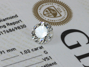 【海宝钻石】GIA 1.02克拉 钻石 G VS1 3EX〓裸钻