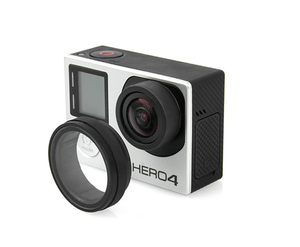 适合  gopro hero4/3运动相机UV镜 镜头盖保护镜摄像机滤镜保护盖