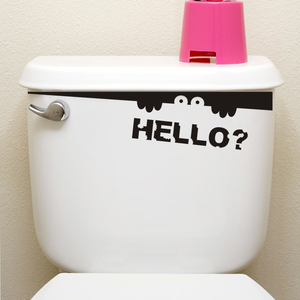 墙贴个性创意搞笑马桶贴浴室防水贴纸贴画瓷砖厕所墙面装饰品纯色